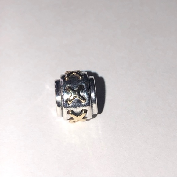 Pandora 14k Cross Stitch X Pattern Charm - Picture 7 of 8